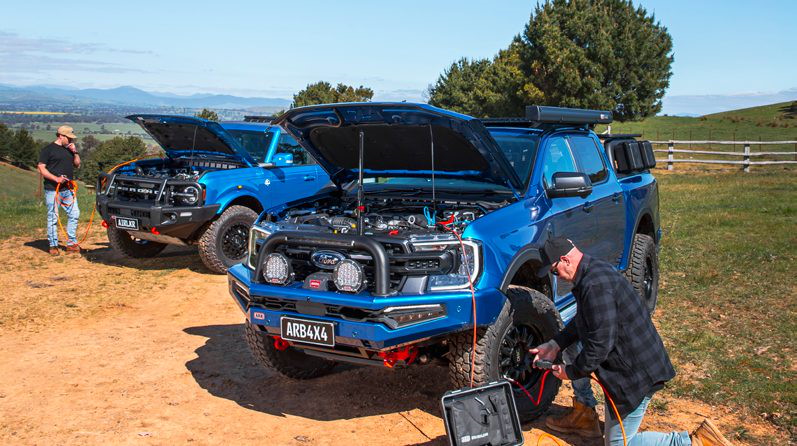 ARB Air Systems: Kompressor und Luftanlage an einem 4x4 Pickup im Gelände