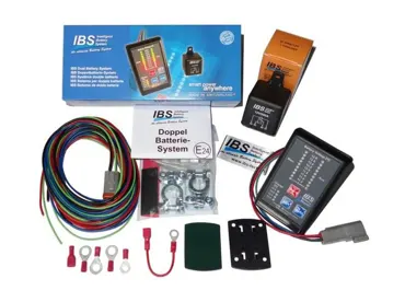 IBS Doppelbatteriesystem 24V, Verkabelung + TK2 Kit. IBS 100A 24V-Relais