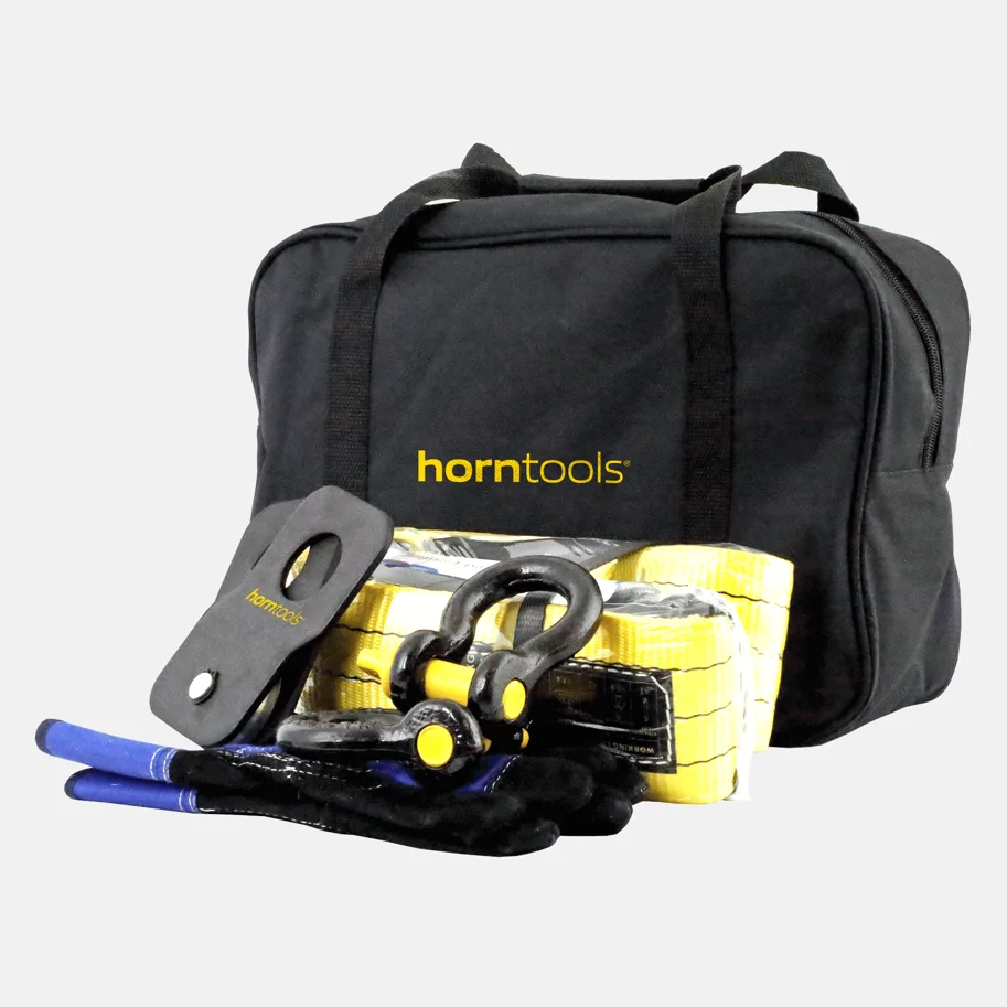 horntools Recovery Kit inkl. Zubehör mit Umlenkrolle bis 4 Tonnen