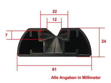Rhino Rack Pioneer Montageträger (2) für Pioneer Plattform, 610 mm, Vortex