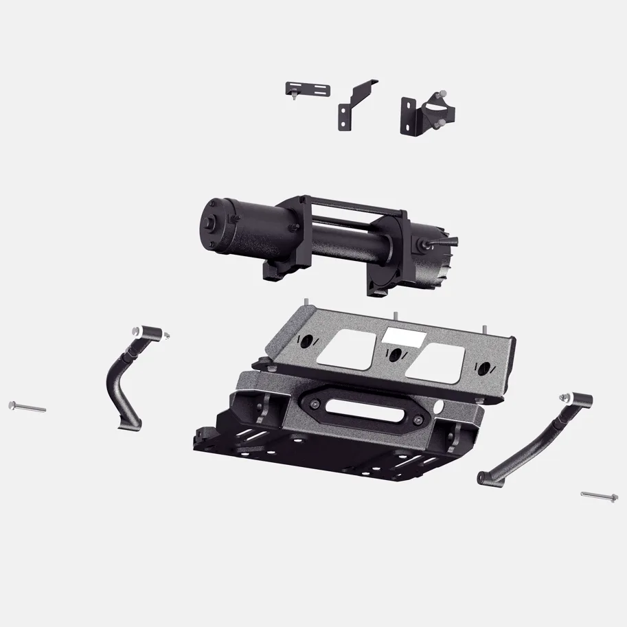 horntools Seilwinden Platte Montagesystem für Isuzu D-Max ab 2021 Zubehör