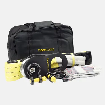 horntools Recovery Kit inkl. Zubehör mit Umlenkrolle bis 9 Tonnen