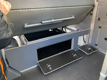 Box für Schlafsitzbank, passend für VW Bus T5 und T6
