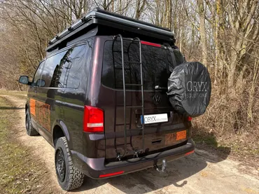 Heckklappenleiter schwarz, passend für Bus T5