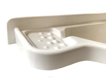 Eckwaschbecken weiss 415 x 350 mm