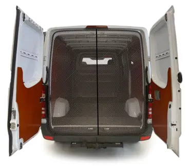 Moskitonetz für geteilte Hecktür, passend für Mercedes Sprinter (Dachform H1)