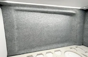 4D X-Trem Stretch-Carpet-Filz, silbergrau, 5 x 2 m (Grundpreis CHF 13, 90/m²)