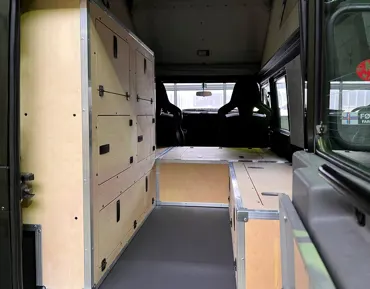 Möbel-Innenausbau-System-Set, natur geölt, für Defender 110