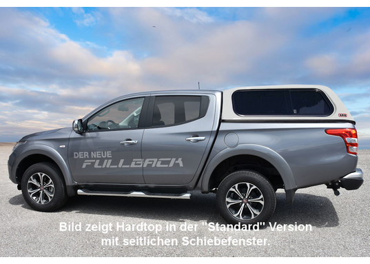 ARB Touring Hardtop für Fiat Fullback ab '15 Doppelkabine, flach seitlich Klappfenster