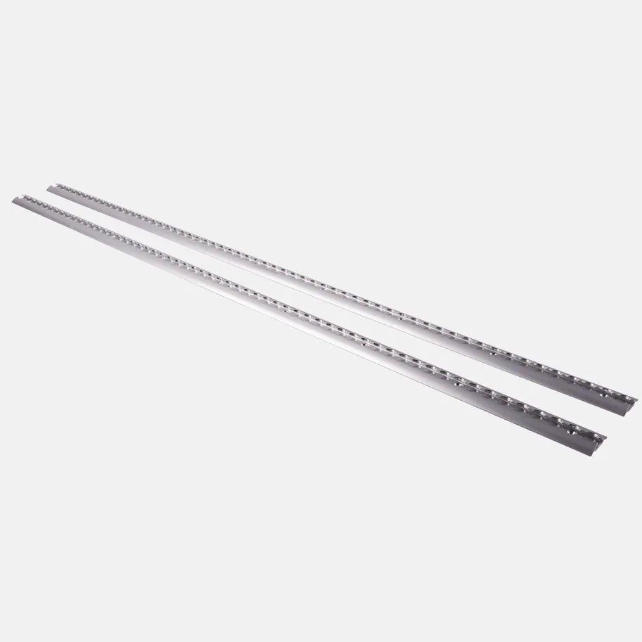 horntools Montage Satz HPABACK03 Airline Schiene Alu eckig 2 Stück 12x65x1500 mm silber
