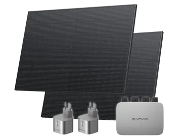 EcoFlow Balkonkraftwerk excl. Speicher / 2x 400 W Solarpanels
