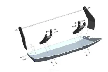 Unterfahrschutz (UFS) für Tank passend für Mercedes G