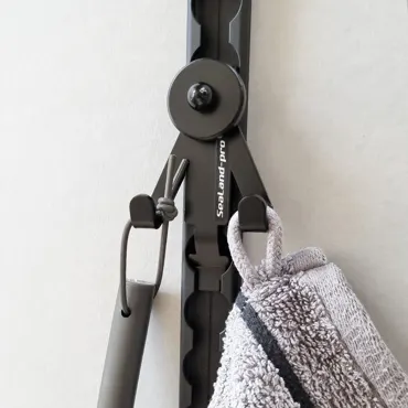 SeaLand-pro Hakenleiste 2er vertikal-Airline schwarz