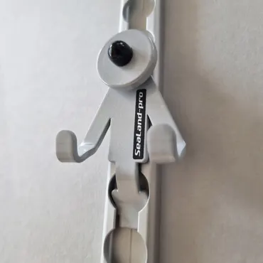 SeaLand-pro Hakenleiste 2er vertikal-Airline silber