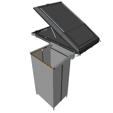 Alu-Cab Halterung für Shower Cube für Canopy Camper Doppelkabine