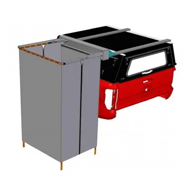 Alu-Cab Halterung für Shower Cube Duschkabine mit Querträger