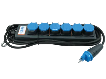 Steckdosenleiste 6 x T13. IP55