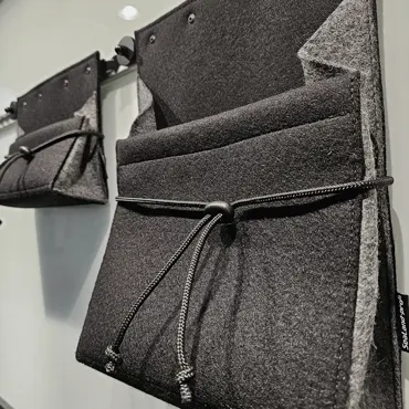 SeaLand-pro Wollfilz Tasche L schwarz-grau