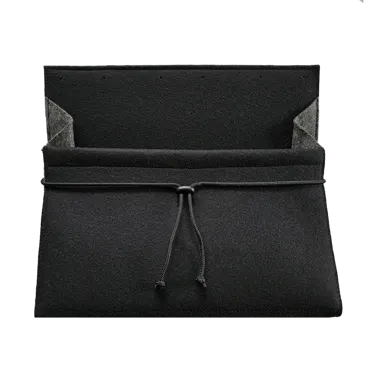 SeaLand-pro Wollfilz Tasche XL schwarz-grau