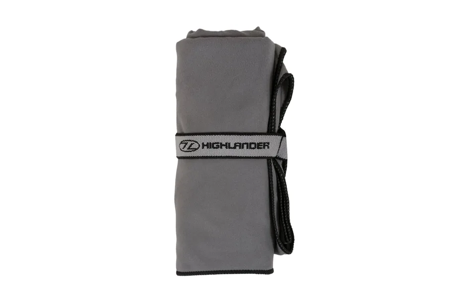 Highlander Large Fibresoft towel-Charcoal