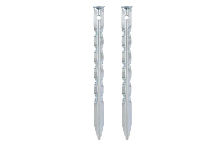 Highlander Angle Steel Peg 21.5cm Loose 50