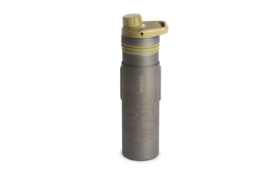 Grayl UltraPress Titanium Desert Tan Wasserfilterflasche