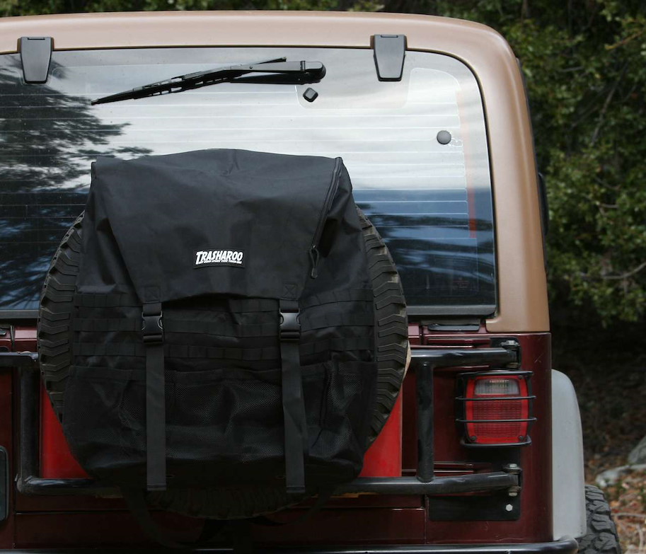 Trasharoo Rucksack für Reserverad schwarz