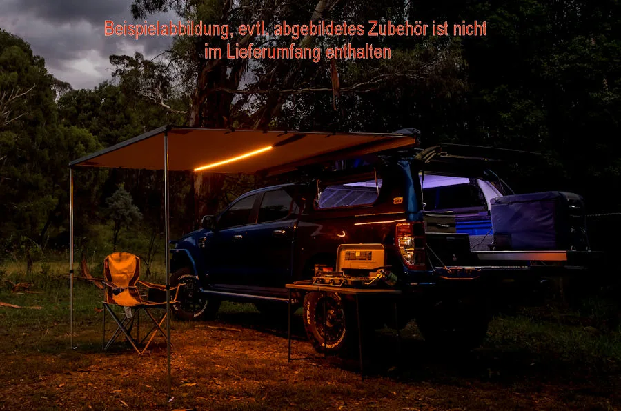 ARB Touring Markise inklusive LED Leiste 2.5 m breit, 2.5 m lang