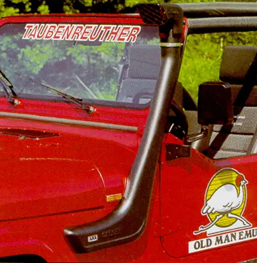 Safari Schnorchel Jeep Wrangler YJ2, 5l + 4, 0l Motor, SS1000HF