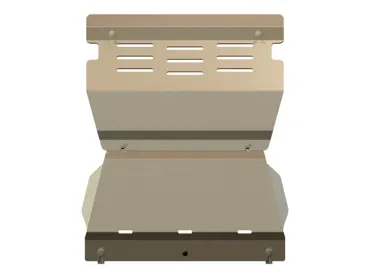 Unterfahrschutz (UFS) Mitsubishi Pajero V60 + V80. Kühler + Motor. 5 mm Alu