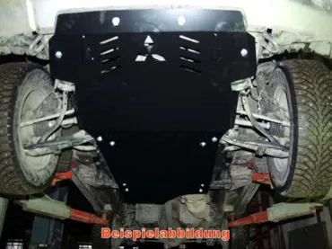 Unterfahrschutz (UFS) Mitsubishi Pajero Pinin H6W/H7W 99-05. Motor + Getr.. 2 mm Stahl