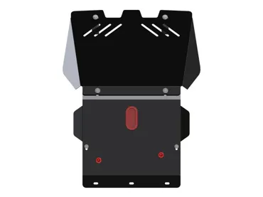 Unterfahrschutz (UFS) Toyota Land Cruiser 90/Prado (J9) Bj. 04/95-12/02. Mot. + Lenk.. 2.5 mm Stahl