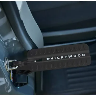 VICKYWOOD Universal Autotür Trittstufe 2.0 Klappbar 180 kg schwarz