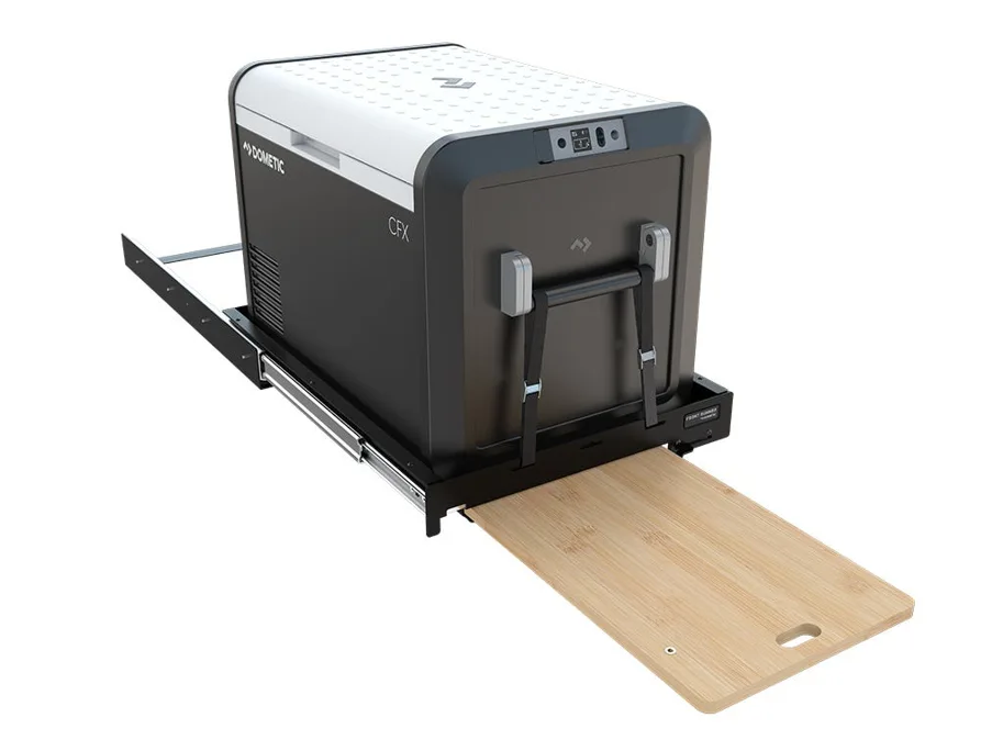 Dometic CFX3 55 Tragbare Kompressorkühl- und -gefrierbox und Gepäckauszug / Kühlbox-Schiene