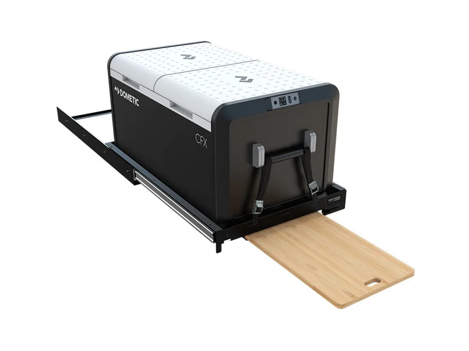 Dometic CFX3 95DZ Zweizonen-Kompressorkühl- und -gefrierbox und Gepäckauszug / Kühlbox-Schiene