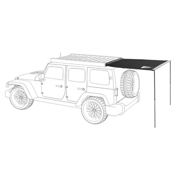 VICKYWOOD Heck Automarkise 1.4 m schwarz