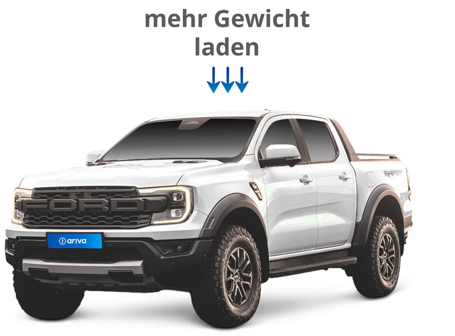 Auflastung Ford Ranger Raptor ab 2023, 3.5 to, inkl. DTC