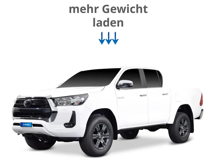 Auflastung Toyota Hilux auf 3.5 to, mit Zusatzluftfedersystem inkl. DTC