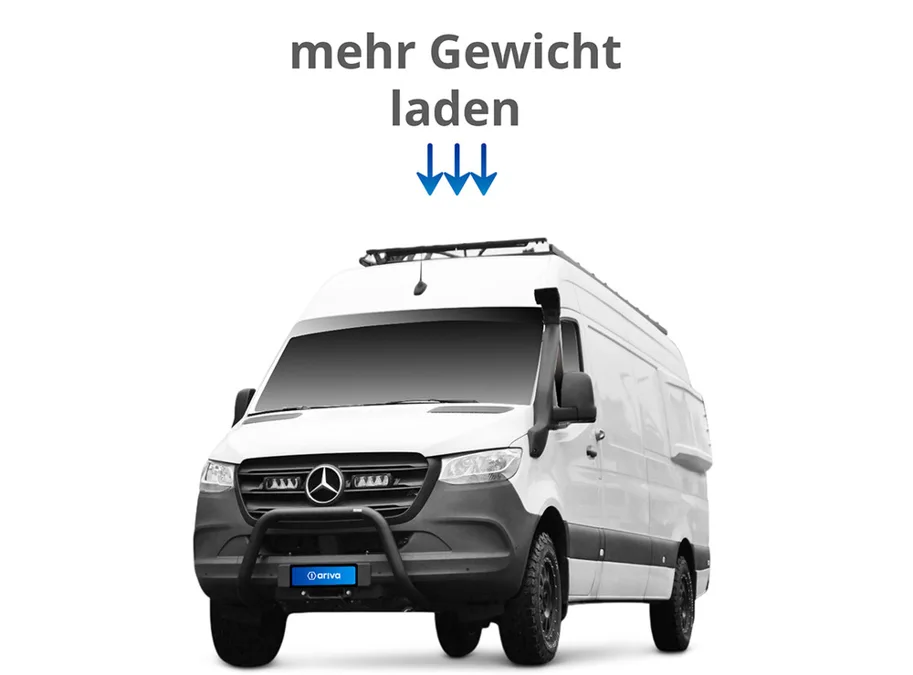 Auflastung Mercedes-Benz Sprinter, 5.5 to, Vollluftfahrwerk inkl. DTC