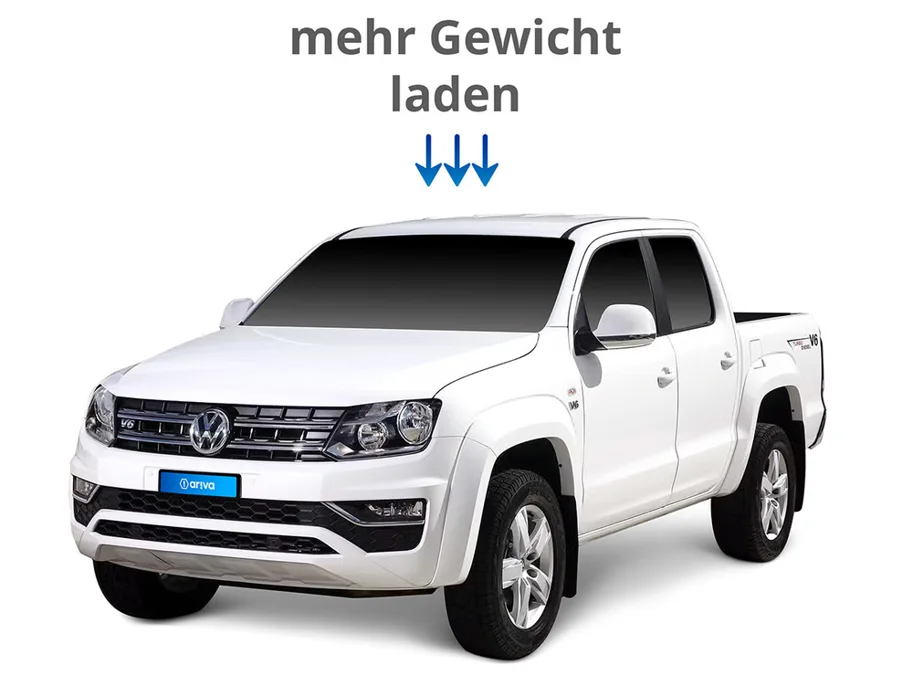 Auflastung VW Amarok bis 2020, 3.5 to, mit verstärktem Blattfederpaket
