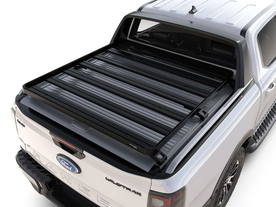 Front Runner Ford Ranger T6.2 Wildtrak Double Cab mit OEM Rollcover (2022 - Heute) Slimline II Ladeflächenträger Kit