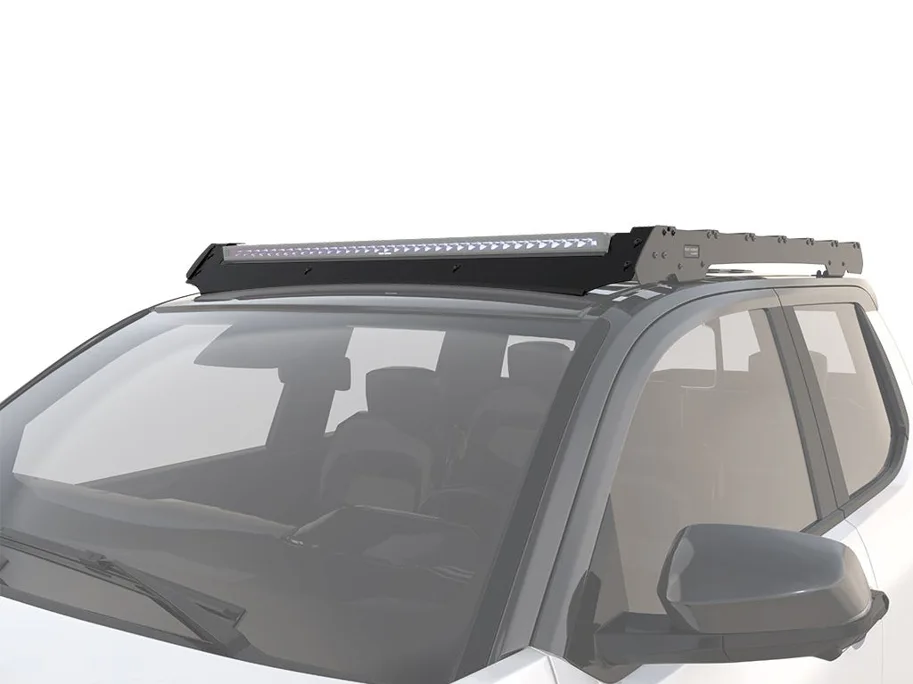 Front Runner Toyota Tacoma 4. Generation Double Cab (2024 - Heute) Slimsport Dachträger Kit 40in Zusatzscheinwerfer Windschutzverkleidung
