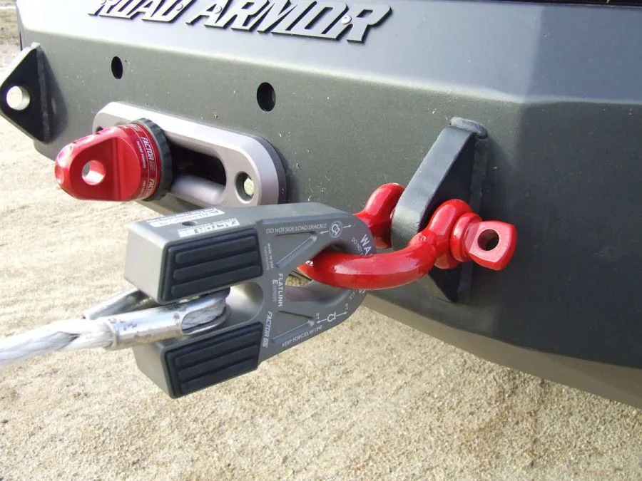 FACTOR 55'' FLATLINK ''E'' EXPERT WINCH SHACKLE MOUNT, GRAY