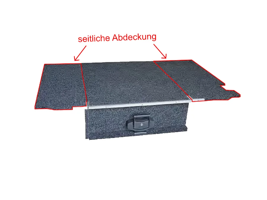 Abdeckung Outback Schublade seitlich Land Rover Defender 110 02-16, inkl. Montagekit