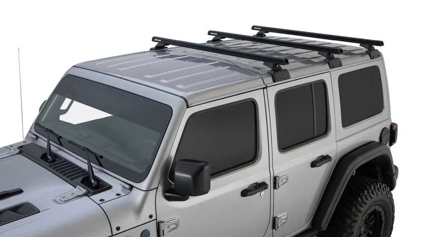 Rhino Rack Heavy Duty (3) 1500 mm,schwarz Backbone + RCL, Jeep Wrangler JL, 4-trg.