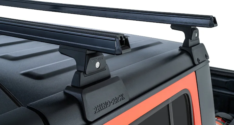 Rhino Rack Heavy Duty (2) 1500 mm,schwarz Backbone + RLT600, Jeep JT Gladiator `20->