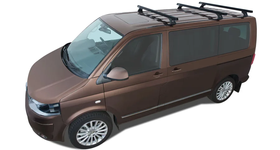 Rhino Rack HD Querträger 1500 mm, (3) VW T5/T6, inkl. RLT600 Füsse, schwarz