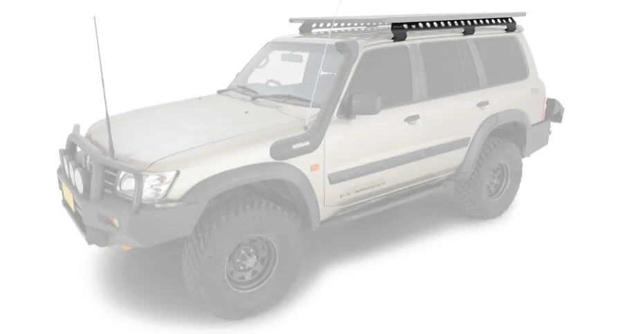 Rhino Rack ''Backbone'' Montagekit Toyota LC J8 & Nissan Patrol Y61 Regenrinne