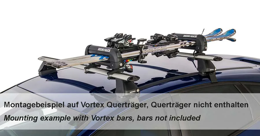 Rhino Rack Skiträger 572, abschliessbar, 250 mm, Innenlänge