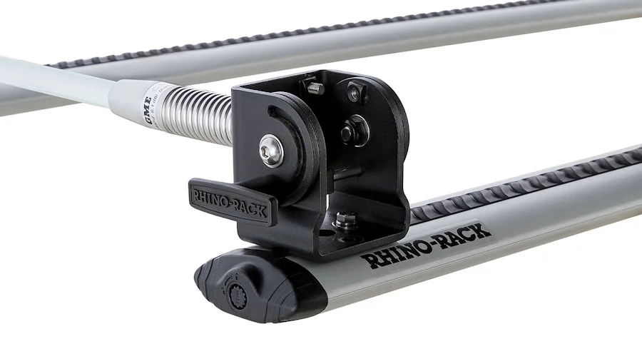 Rhino Rack Antennenhalter, 180° klappbar für Antennen, kleine LED Spotlights etc.